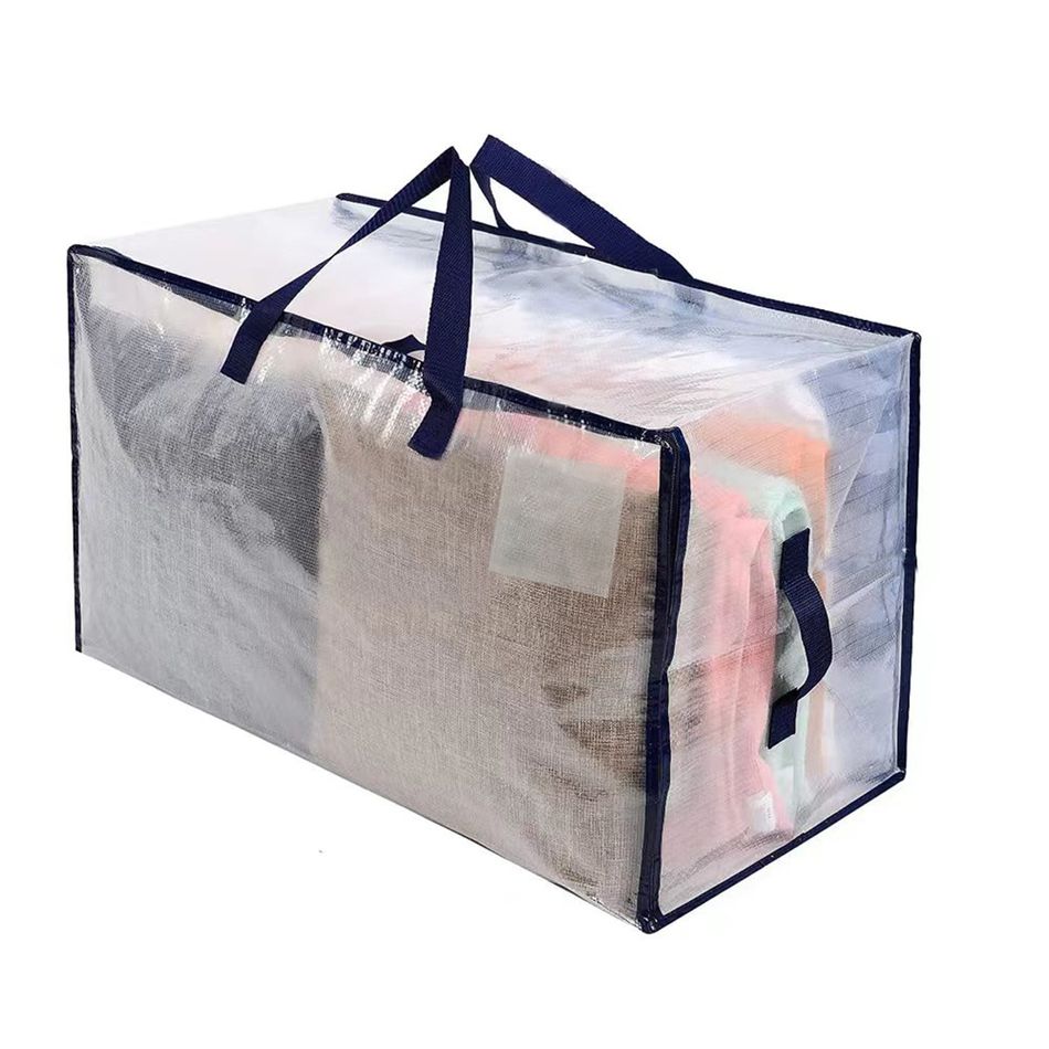 Comforter Storage Bag with Sturdy Handles & Premium Dual Zipper for Clothes Blankets Quilt Duvet Bedding Color-A big image 1