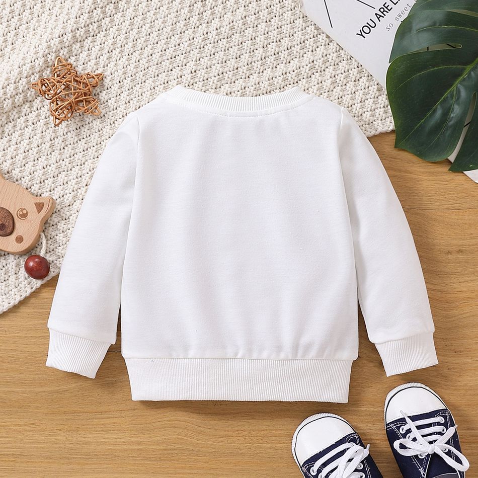 2-Pack Baby Boy/Girl 100% Cotton Solid and Striped Long-sleeve Pullover Sweatshirts Set MultiColour big image 7