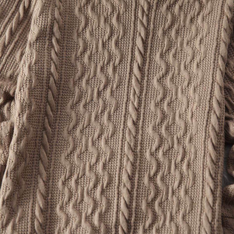 Kleinkinder Unisex Lässig Pullover Aprikose big image 3
