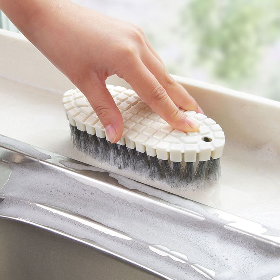 360 Degree Flexible Pool Cleaning Brush Multifunctional Flexible Laundry Brush Floor Cleaning Bathtub Tile Bathroom Brush White big image 3