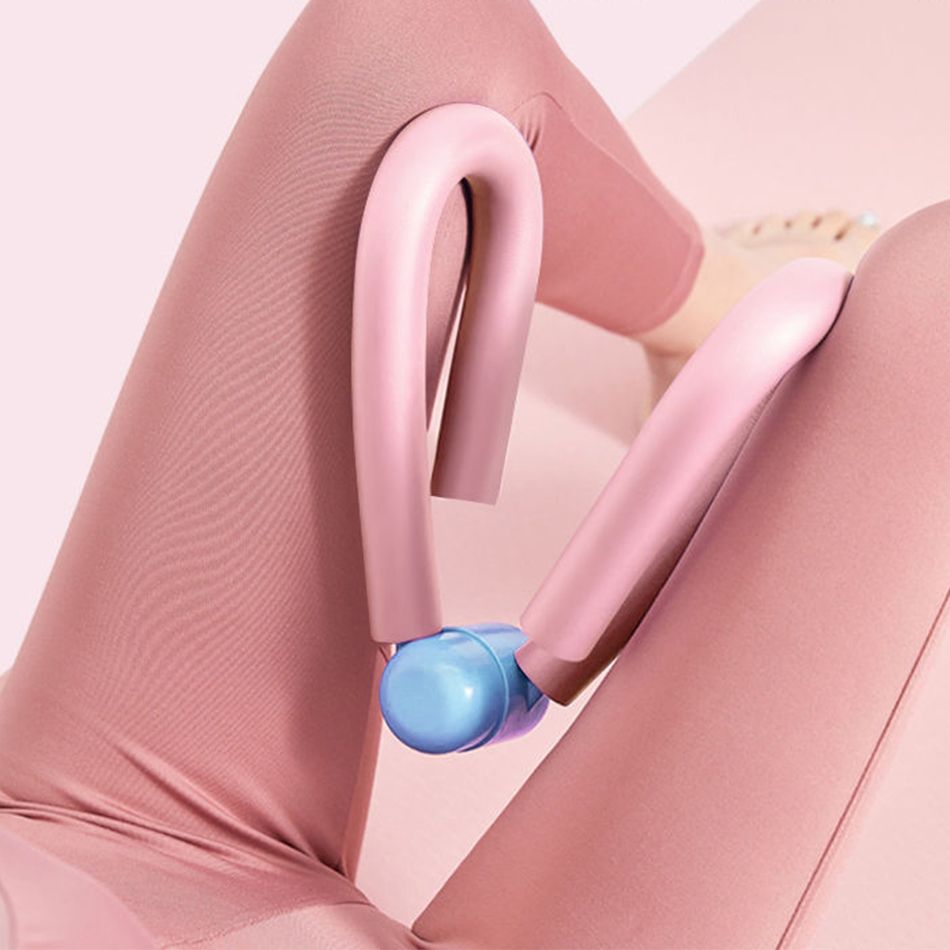 Multifunction Pelvic Floor Muscle Trainer for Correction Leg Arm Back Thigh Postpartum Recovery Pink big image 1