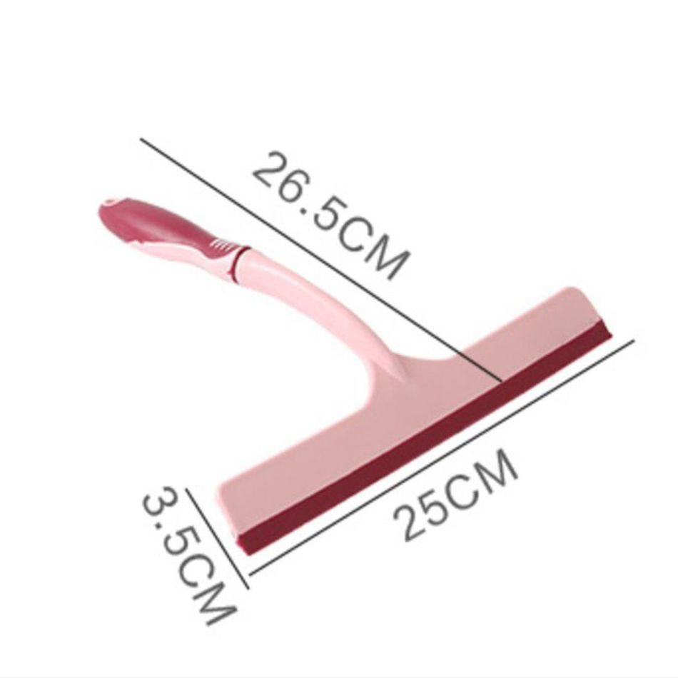 Shower Squeegee All-Purpose Cleaning Tool for Windows Car Glass Shower Doors Kitchen Bathroom Pink big image 2