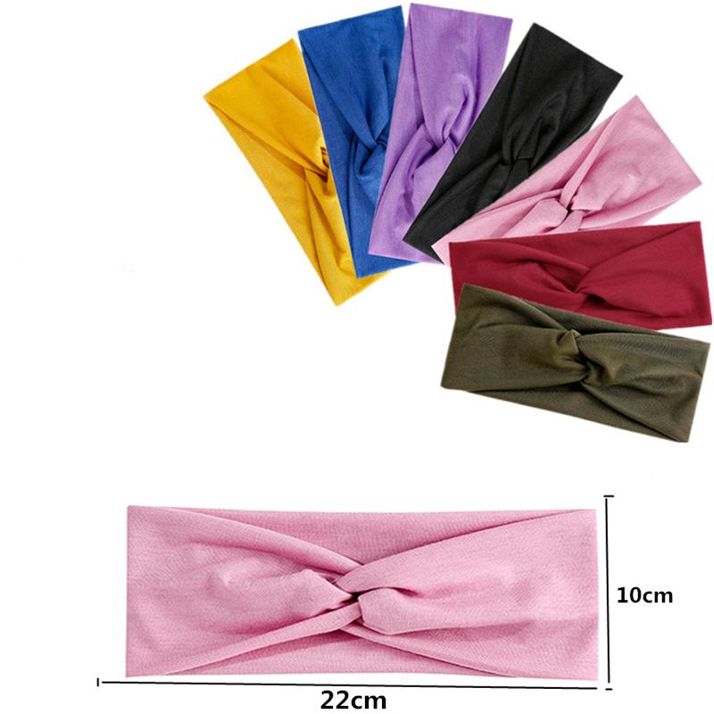 Women Multi-Style Casual Sports Headband for Workout, Running, Yoga & More Burgundy big image 5