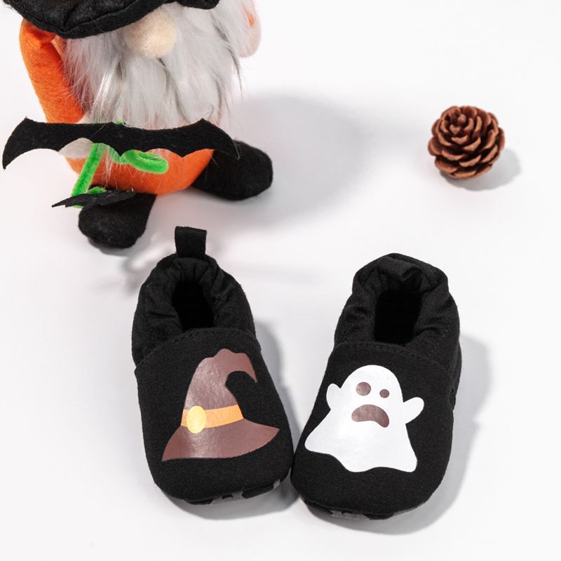 طفل / طفل رضيع هالوين نمط أحذية prewalker أسود