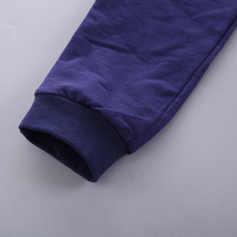 2-piece Toddler Boy Stripe Pocket Design Hoodie and Dark Blue Pants Set Dark Blue big image 7