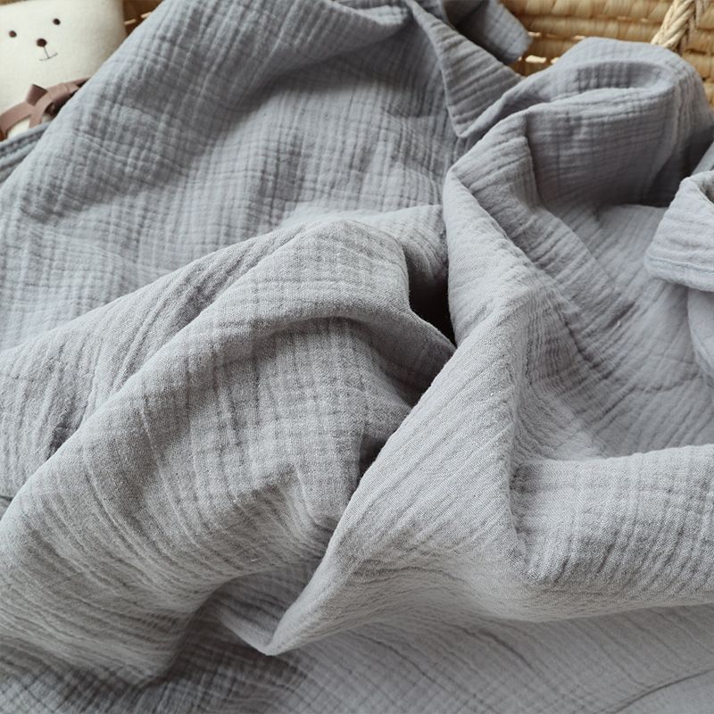 100٪ قطن طفل لحاف يحمل بطانية طفل قماط بطانية الوليد تلقي بطانية التفاف قماط أبيض big image 5