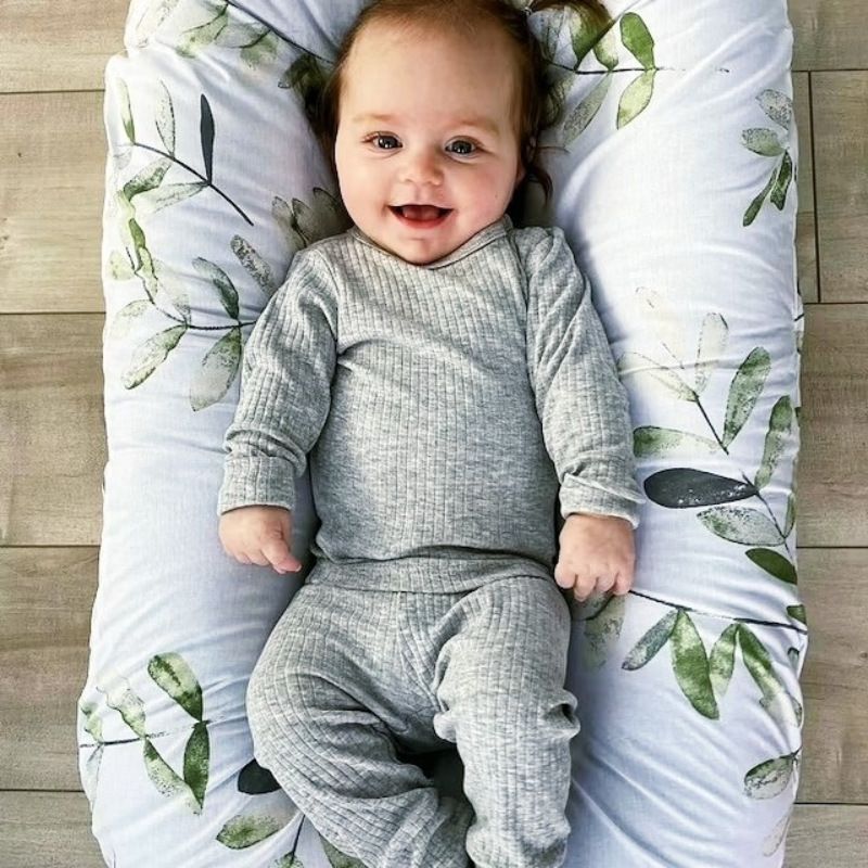 Removable Cover Baby Bionic Bed Removable Washable Cover Baby Lounger Baby Nest Cover without Zipper White big image 4