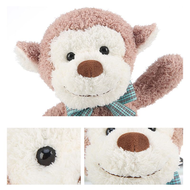 Cute Plush Monkey Stuffed Animal Toys Soft Toy Doll Gifts 12.6inch Brown big image 4
