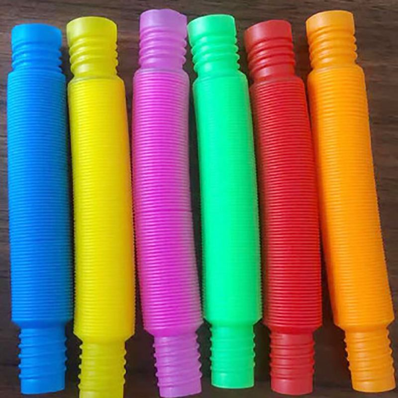 12-pack Pop Tubes Sensory Toys Fine Motor Skills & Learning Fidget Toys for Toddlers Kids Adults Color-A big image 1