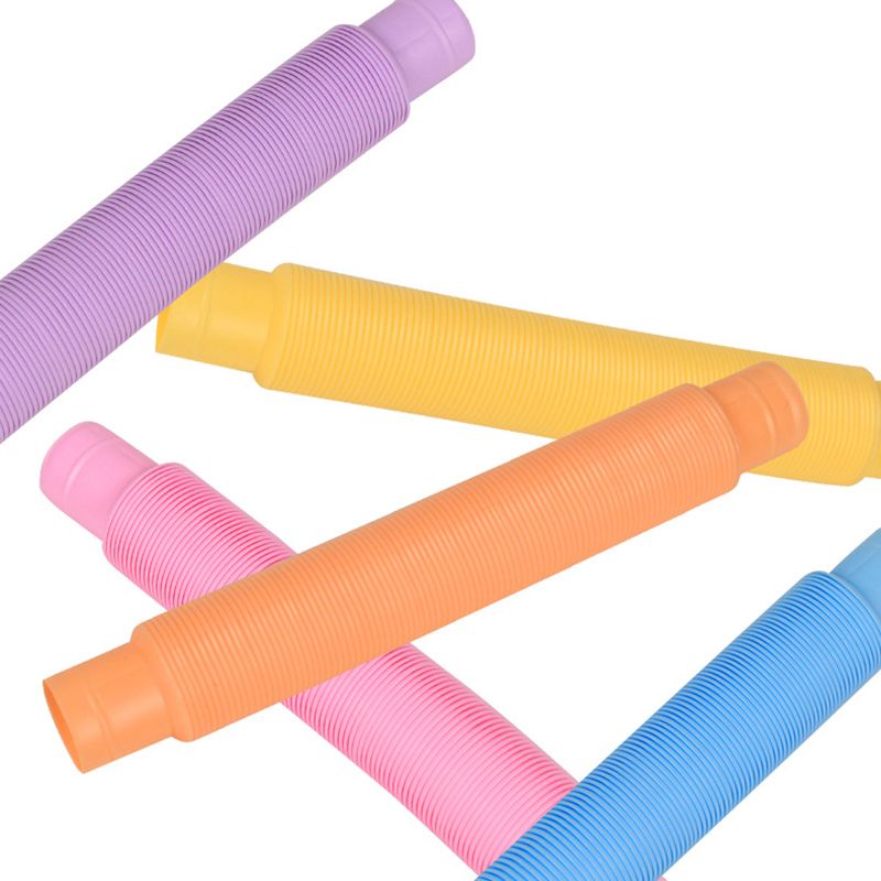 Confezione da 12 tubi pop giocattoli sensoriali abilità motorie e giocattoli di apprendimento per bambini piccoli adulti Colore-A big image 3