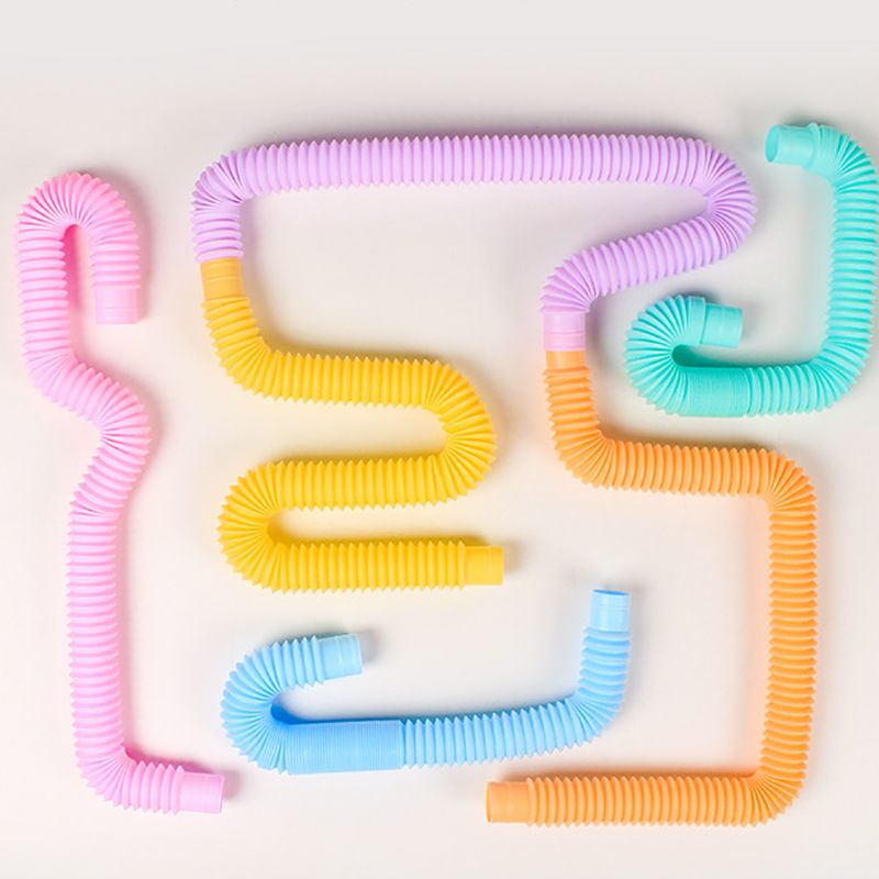 12-pack Pop Tubes Sensory Toys Fine Motor Skills & Learning Fidget Toys for Toddlers Kids Adults Color-A big image 4