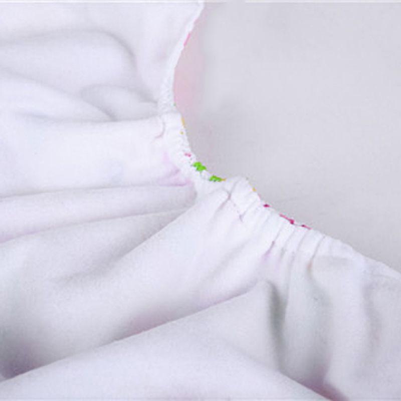 0-3Y Baby Snap Cloth Diapers Cartoon Pattern One Size Adjustable Reusable Waterproof Diaper Green big image 3
