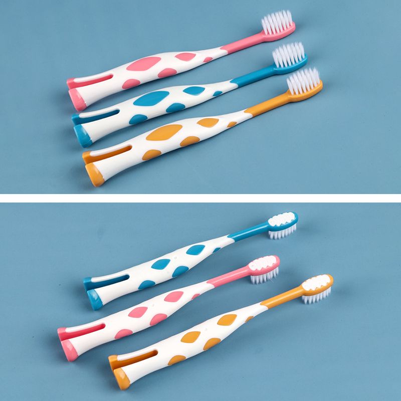 3Pcs 2-5Y Toddler Toothbrush Non-slip Handle Superfine Soft Teeth Brush Teeth Cleaning Oral Care Multi-color big image 8