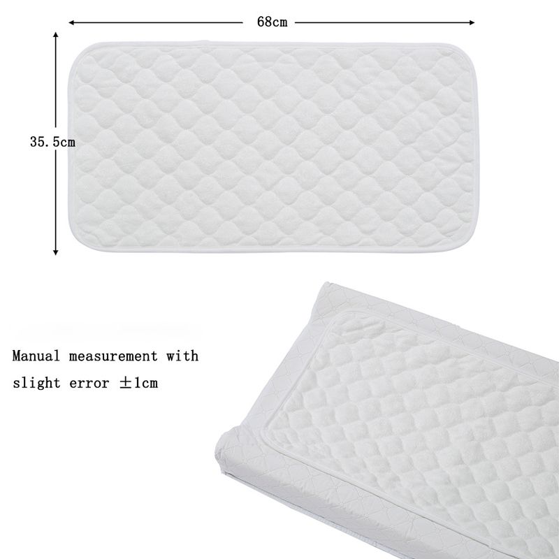 Baby Changing Mat Washable Reusable Waterproof Changing Pad Liners Portable Diaper Changer Mat for Home Travel Outdoor White