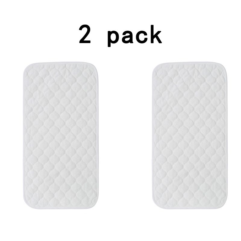 Baby Changing Mat Washable Reusable Waterproof Changing Pad Liners Portable Diaper Changer Mat for Home Travel Outdoor White big image 2