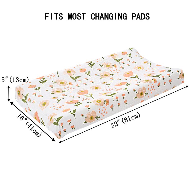 Changing Pad Cover Soft Stretchy Baby Diaper Changing Pad Cover Changing Table Pad Cover Pink big image 3