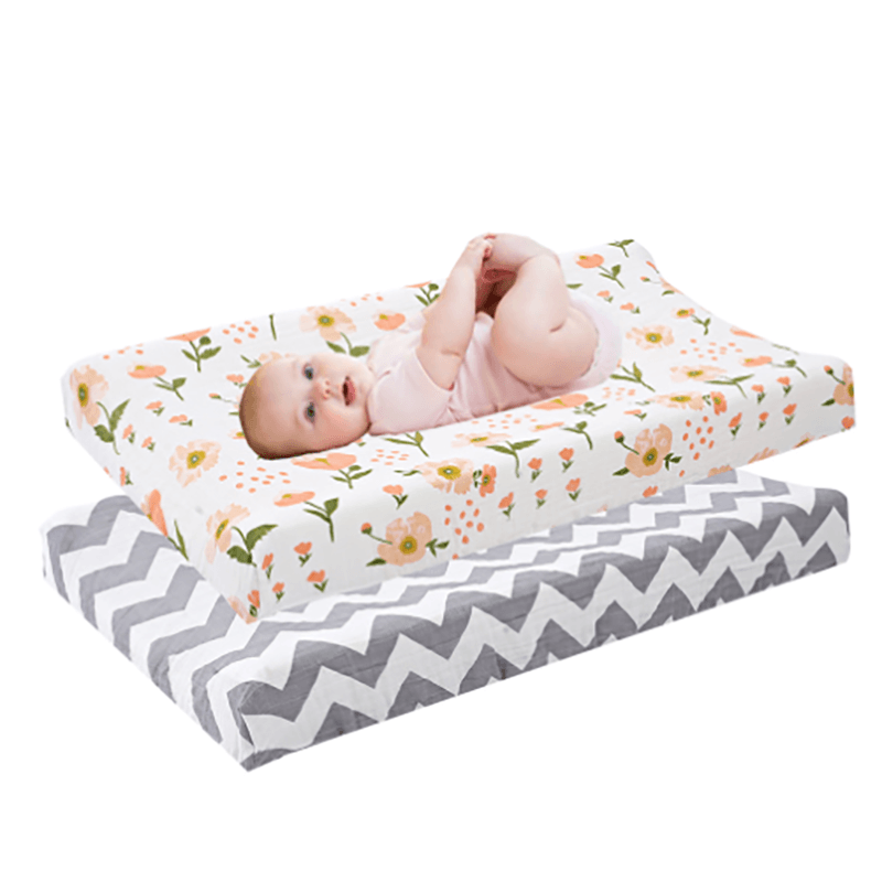 Changing Pad Cover Soft Stretchy Baby Diaper Changing Pad Cover Changing Table Pad Cover Pink big image 6