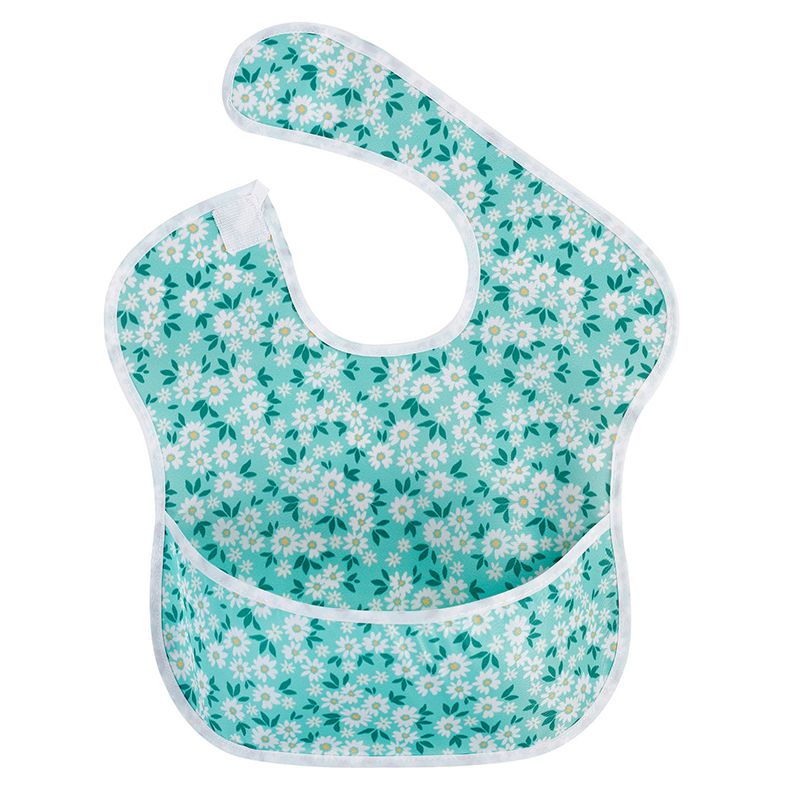 Baby Bib with Food Catcher Pocket Waterproof Soft Cozy Bibs for 6-24M Color-A big image 1
