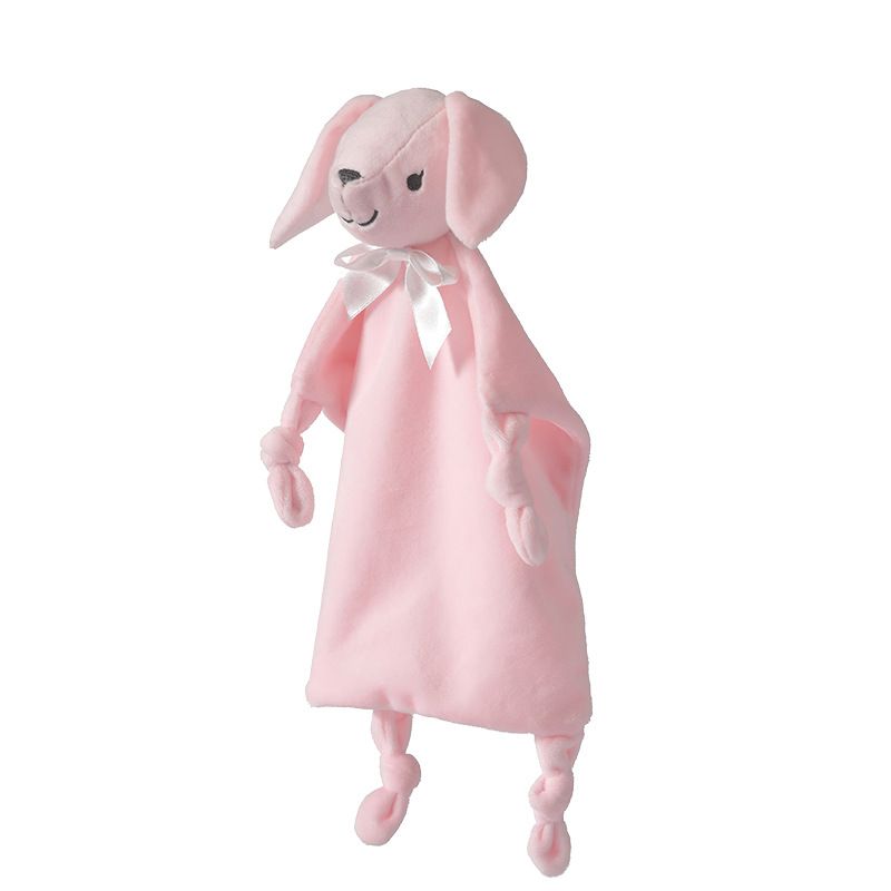 100% Cotton Baby Appease Towel Baby Animal Toys Soft Baby Sleeping Helper Newborn Accessory Pink