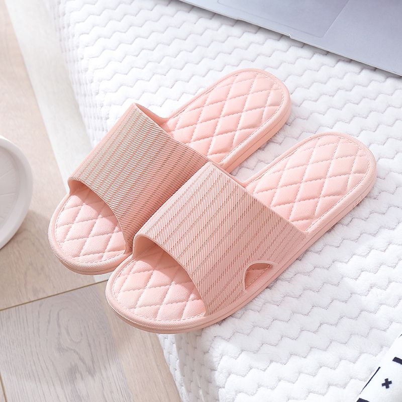 casuais verão chinelos chinelos lâminas casal antiderrapantes piscina banheiro mulheres sapatos sola macia do assoalho casa corrediças Rosa big image 1