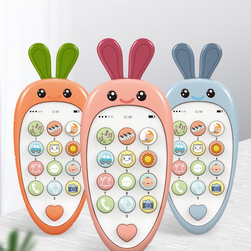 Baby Mobile Phone Toy Learning Interactive Educational Cell Phone Toy Early Education Smartphone Toy with a Variety of Music Sounds Pink big image 2