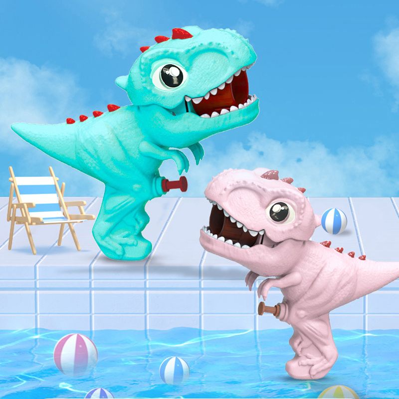 Dinosaur Water Squirt Guns Kids Water Pistols Summer Toy Water Blaster Soaker Outdoor Games Swimming Pool Beach Party Favor Toys Turquoise big image 4