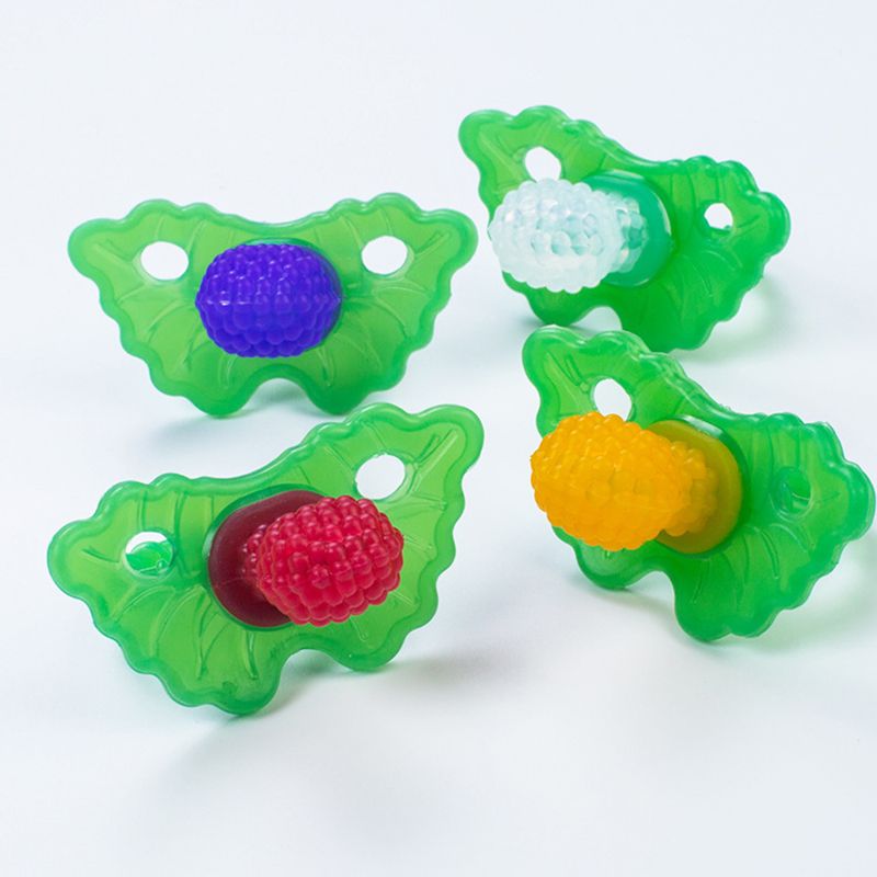 giocattolo per la dentizione del bambino in silicone alimentare a forma di frutta giocattolo per la dentizione infantile lenisce le gengive doloranti dei bambini Viola big image 2