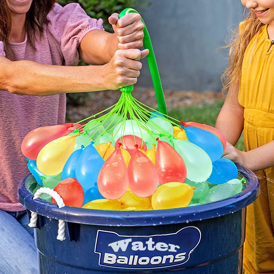 Conjunto de 111 pacotes de balões de água instantâneos auto-selantes de enchimento rápido para festa de verão ao ar livre diversão de verão para a família brinquedos para crianças Multicolorido