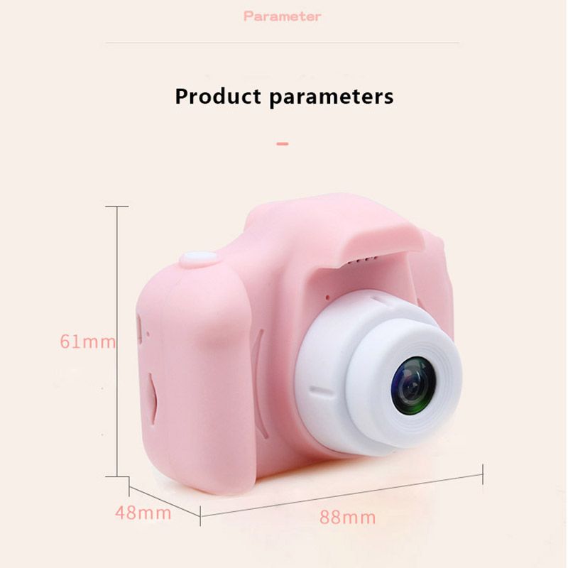 Kids Camera 1300W HD Rechargeable Mini Camera Digital Video Camera with 32GB Memory Card Child Gifts Pink big image 5