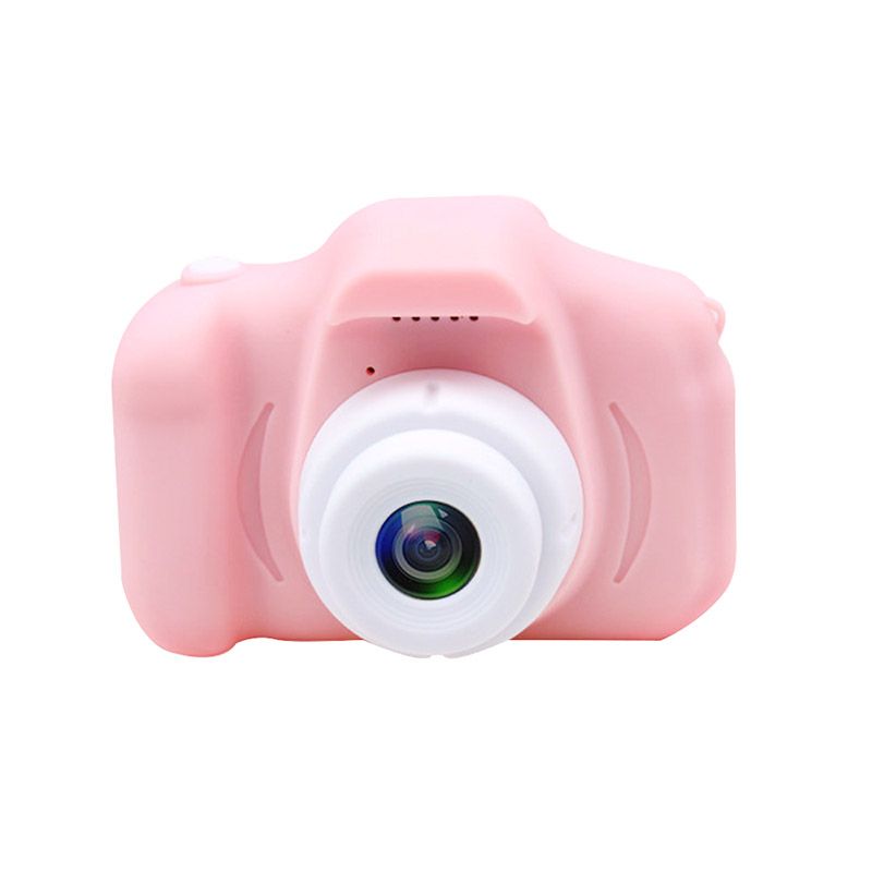 كاميرا أطفال 1300 واط عالية الدقة قابلة لإعادة الشحن كاميرا فيديو رقمية مع بطاقة ذاكرة 32 جيجابايت هدايا للأطفال زهري big image 1