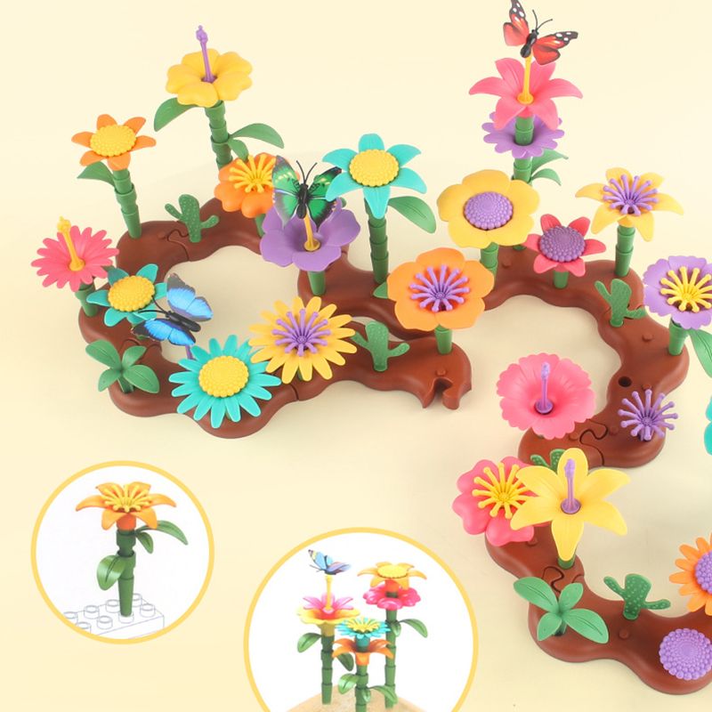 Kids Flower Arrangement Toy DIY Creative Dream Garden Series Assembling Educational Toys Multi-color big image 4