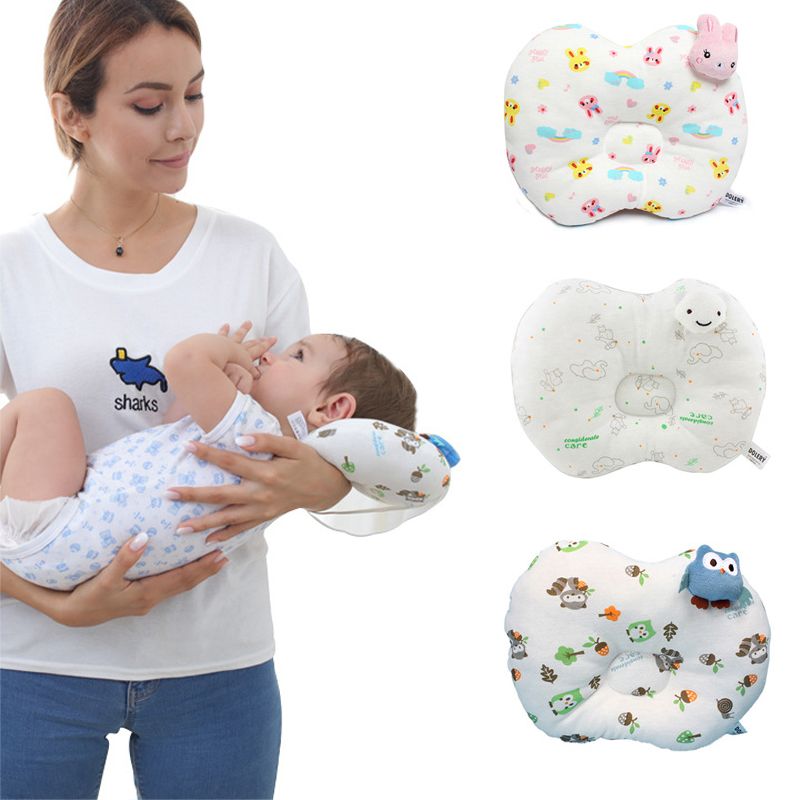 cuscino per allattamento multifunzione per allattamento al seno e allattamento al biberon cuscino per modellare la testa del neonato Bianco big image 2