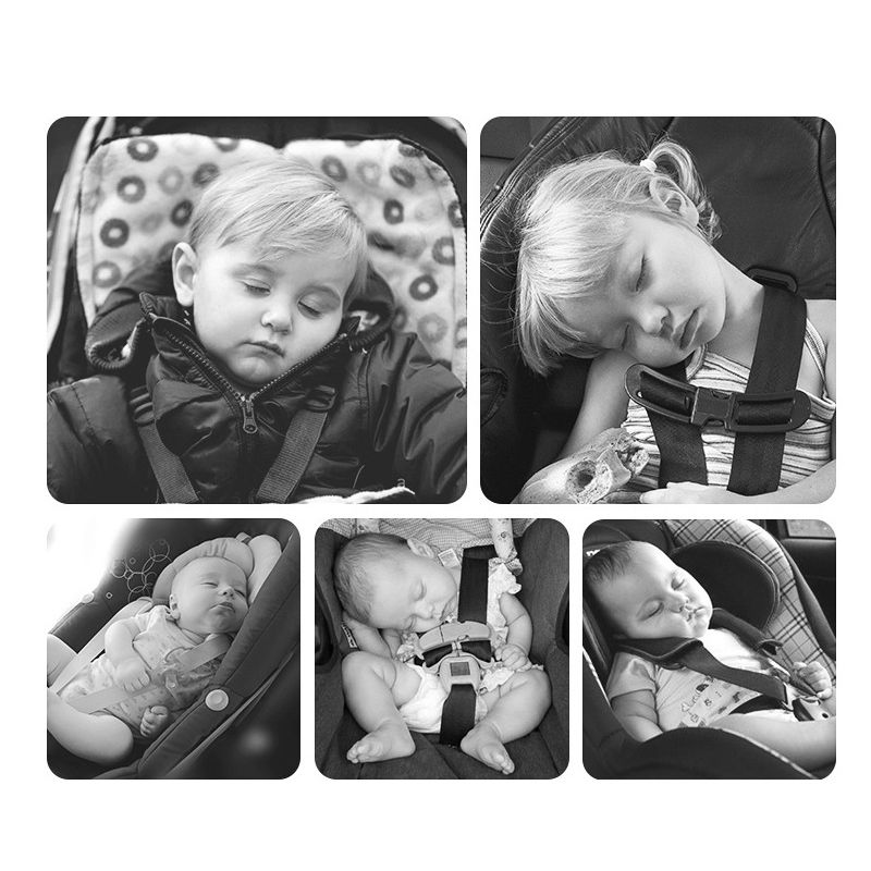 وسادة وسادة أمان قابلة للتعديل للرقبة لرأس الطفل لعربة أطفال بمقعد السيارة اللون- ب big image 5