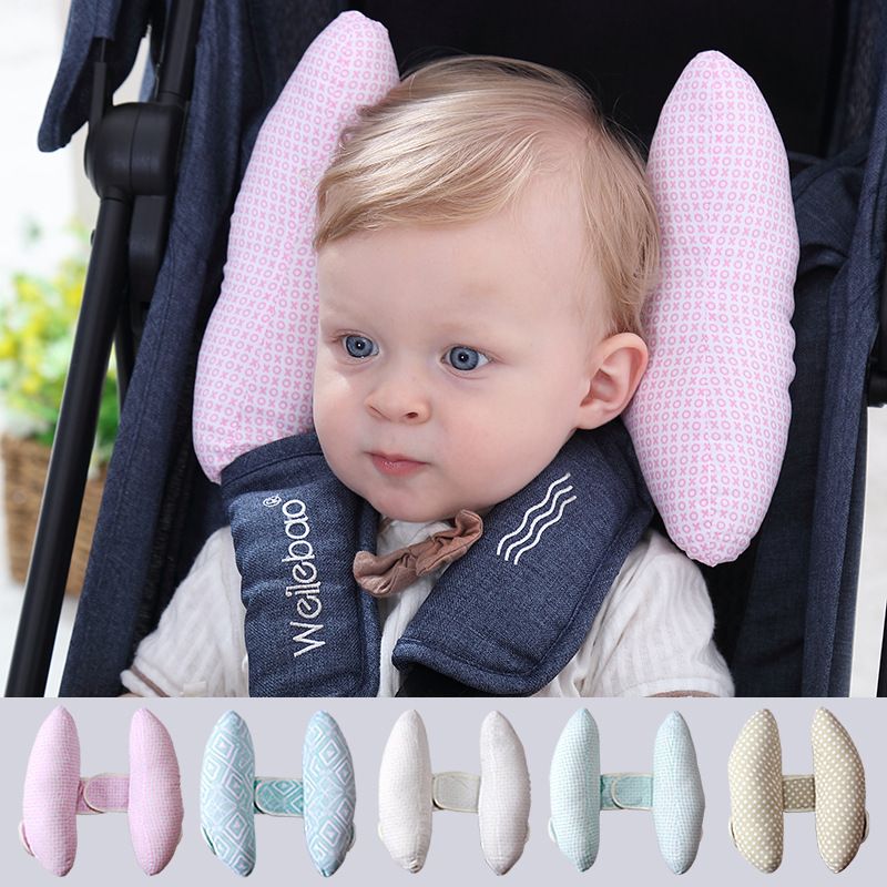 Adjustable Baby Head Neck Support Safety Pillow Cushion for Car Seat Stroller Color-B big image 3