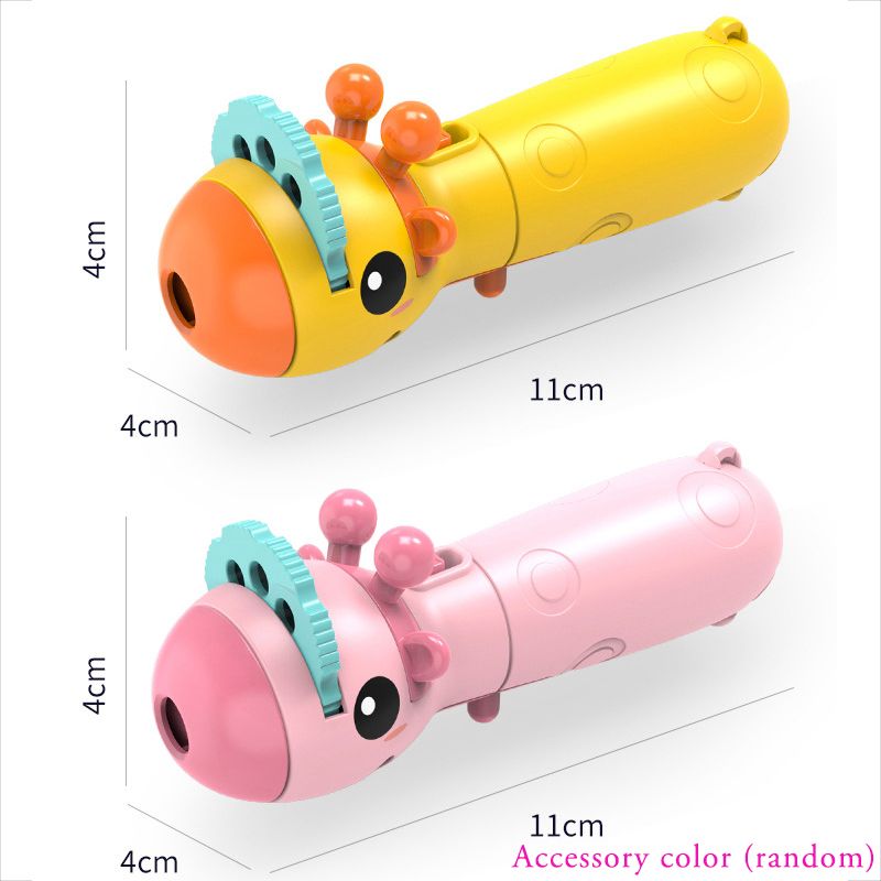 Kids Projection Flashlight Torch Lamp Toy Cute Cartoon Photo Light Bedtime Learning Fun Toys Pink big image 6