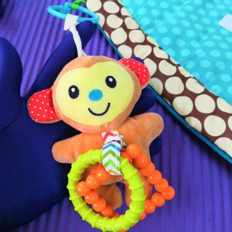 Baby Tummy Time Mat Play Mat Infants Changing Pad Height Measure Chart with Plush Pillow & Mirror Multi-color big image 6