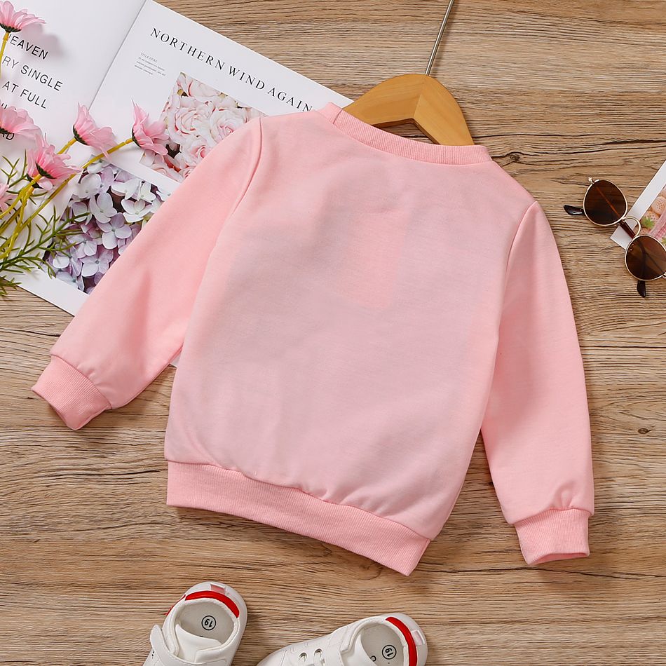 Kleinkinder Mädchen Lässig Sweatshirts Hell rosa big image 2