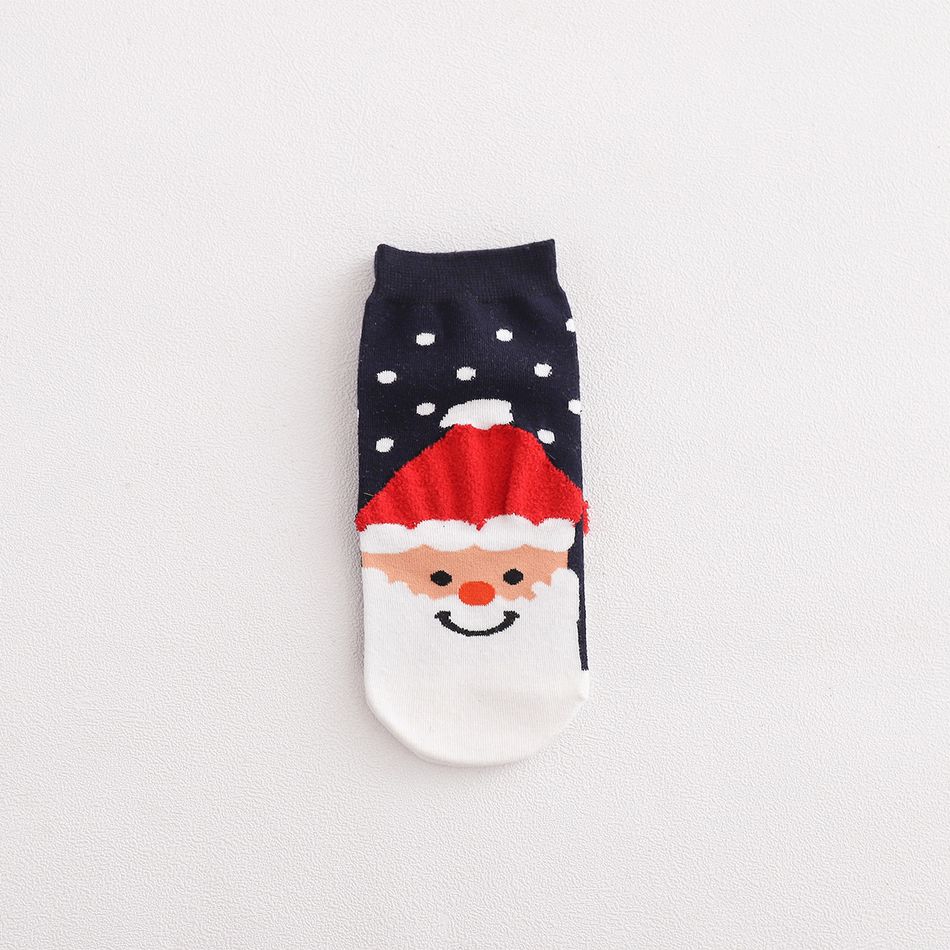 4-pack Women Christmas Rudolph Santa Claus Snowman Print Ankle Socks Multi-color big image 8