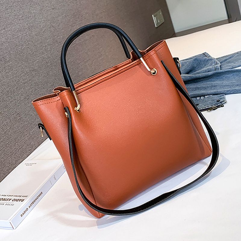 4-pack Women Ethnic Style Handbags Wallet Tote Bag Shoulder Bag Top Handle Satchel Clutch Coin Purse Set Brown big image 5