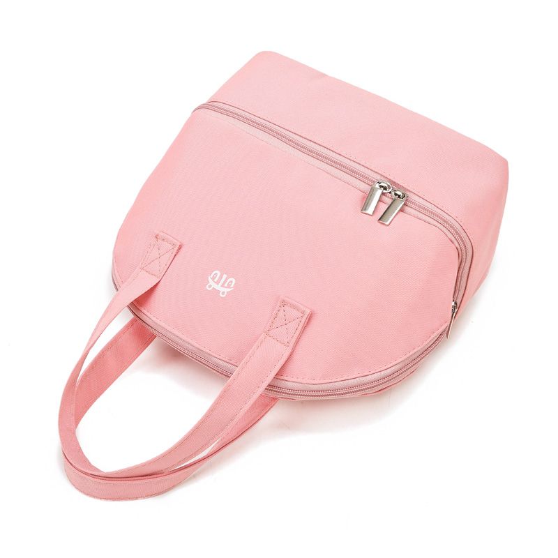 Insulated Baby Bottle Bag Handbag Breastmilk Cooler Bag for Work Picnic Camping Outdoor Pink big image 5