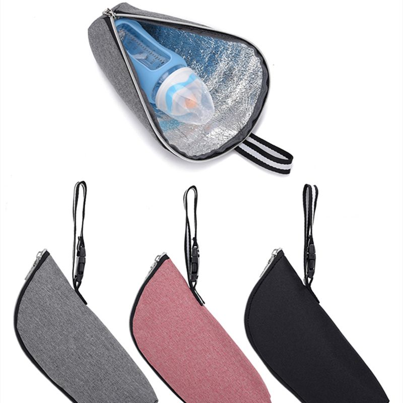 Interface USB externa para fone de ouvido multifunções impermeável bolsa para fraldas de maternidade mochila com bolsa isolada para mamadeira Rosa Escuro big image 3