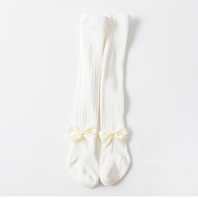 meias de laço sólido para bebé / criança / criança (várias cores) Branco big image 1