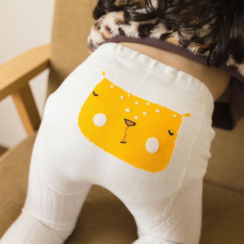 Baby / Toddler / Kid Cartoon Animal Pattern Tights Pantyhose for Girls White big image 7