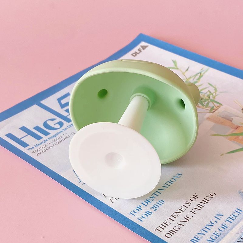 Mushroom Silicone Teether Baby Infant Soothing Pacifier Teether Toy Silicone Teething Toys Easy to Grip Green big image 7