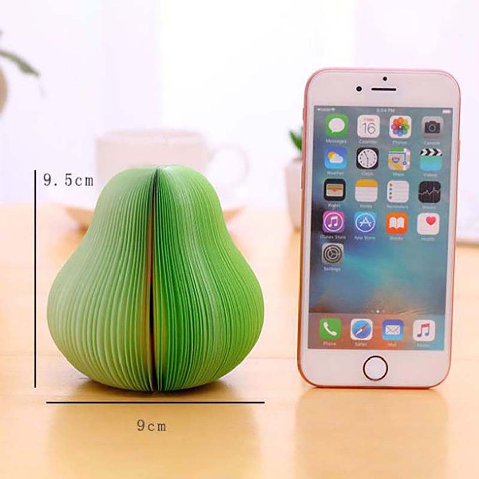 3D Fruit Sticky Notes 125 Sheets Cute Memo Sticky Note Message Note for Home Office School White big image 3