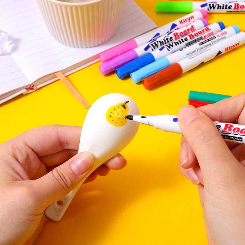 12-colors Water Painting Pen Magic Doodle Drawing Pens Erasing Marker Colorful Doodle Water Floating Whiteboard Pen Multi-color big image 3