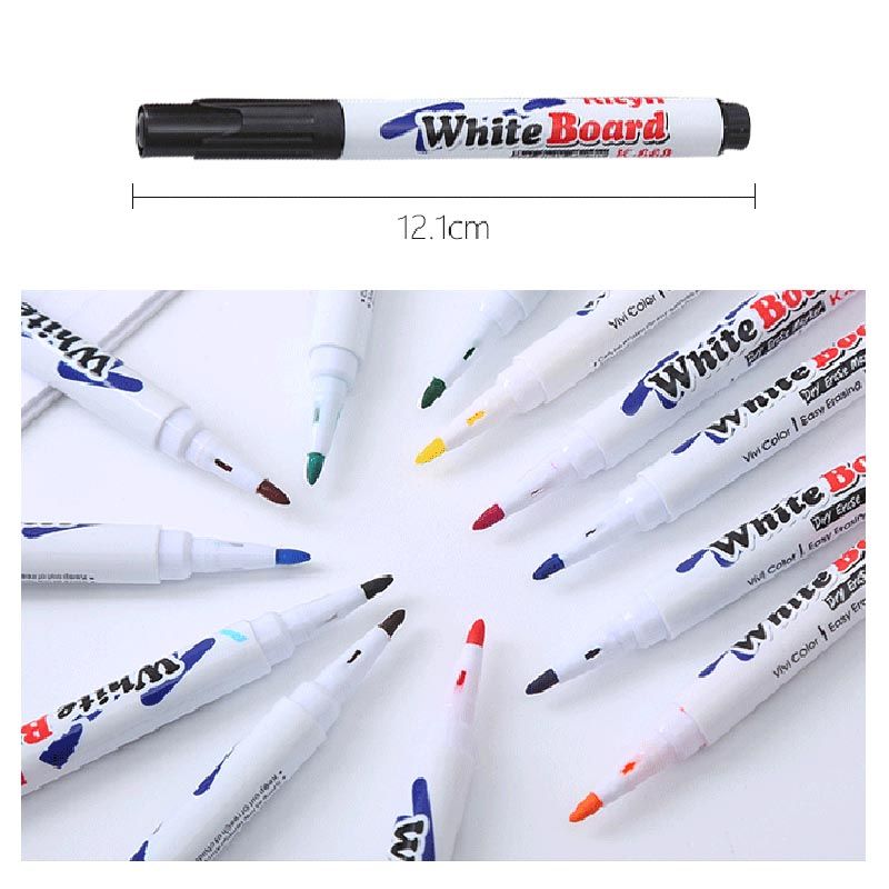 12-colors Water Painting Pen Magic Doodle Drawing Pens Erasing Marker Colorful Doodle Water Floating Whiteboard Pen Multi-color big image 5