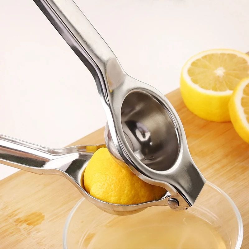 Lemon Lime Squeezer Stainless Steel Hand Juicer Lemon Squeezer Manual Citrus Juicer Silver big image 3