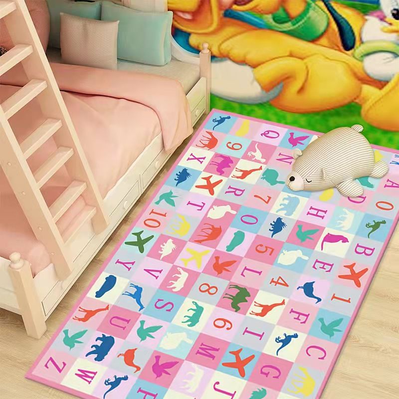 Cartoon Teppich Schlafzimmer Zimmer rechteckige Kissen Teppich niedliche Matte Badezimmer absorbierende Matte Farbe-A