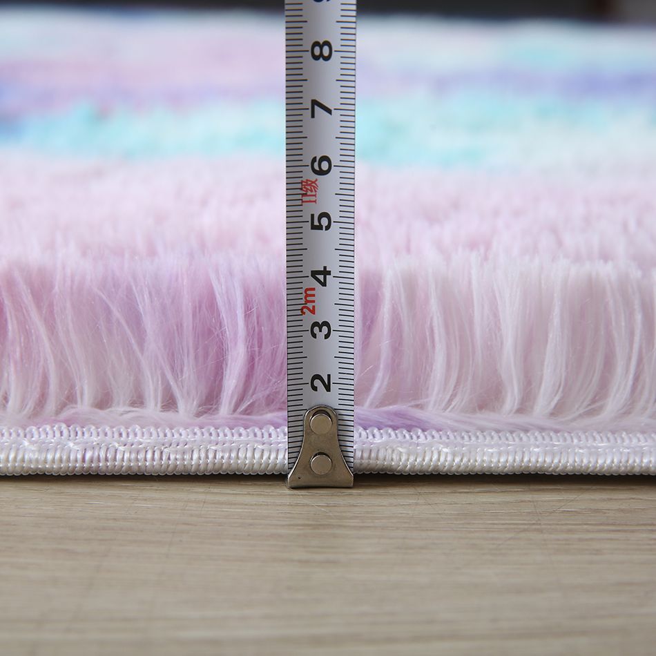 Tapete de área de pele falsa desgrenhado, tie dye luxo moderno tapetes de pelúcia interior para sala de estar do quarto Multicolorido big image 8